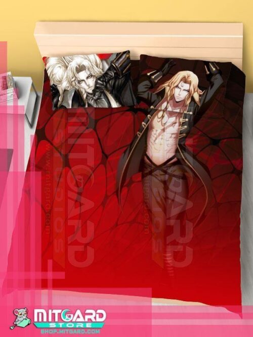 Alucard Bed Sheet | Alucard Anime Blanket | Mitgard Store