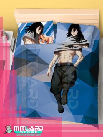 MY HERO ACADEMIA Aizawa Shota - Bed Sheet or Duvet Cover Anime videogame - Flat bed sheet + 2 set 70x45cm Pillow cover / 120cm x 200cm /