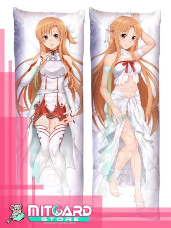 SWORD ART ONLINE Asuna Yuuki Body Pillow case dakimakura by Orcaleon - 50cmx150cm / Peach Skin / 2 Sides Printed - 1