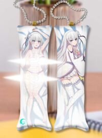 Emilia V2 MINI Dakimakura KEYCHAIN