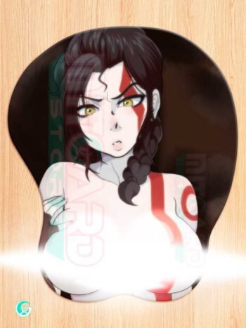 Female Kratos Mousepad 3D GOD OF WAR Mitgard-Knight