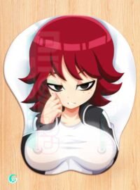 Kim Mouse pad 3D con reposamuñecas de gel