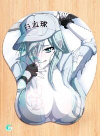 Leukocyte 3D Mouse pad with Gel Wrist rest