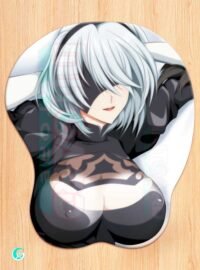 YoRHa No. 2 Model B v2 3D Mouse pad with Gel Wrist rest