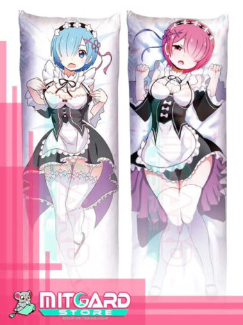 RE: ZERO Rem and Ram Body pillow case Dakimakura - 1