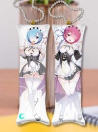 Rem x Ram MINI Dakimakura KEYCHAIN