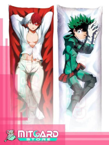 MY HERO ACADEMIA Todoroki / Deku Body pillow case Dakimakura - 50cmx150cm / Peach Skin / 2 Sides Printed - 1