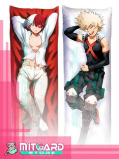 MY HERO ACADEMIA Todoroki / Bakugo Body pillow case Dakimakura - 50cmx150cm / Peach Skin / 2 Sides Printed - 1