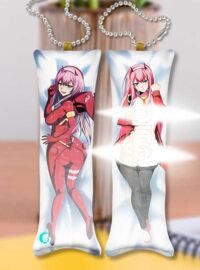 Zero Two MINI Dakimakura KEYCHAIN