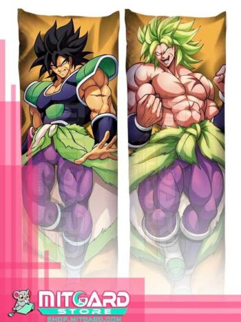 DRAGON BALL SUPER Broly Body pillow case dakimakura - 50cmx150cm / Peach Skin / 2 Sides Printed - 1