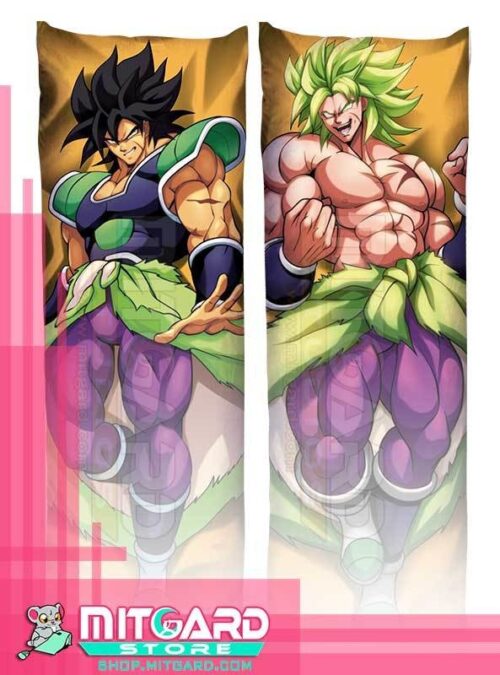 DRAGON BALL SUPER Broly Body pillow case dakimakura - 50cmx150cm / Peach Skin / 2 Sides Printed - 1