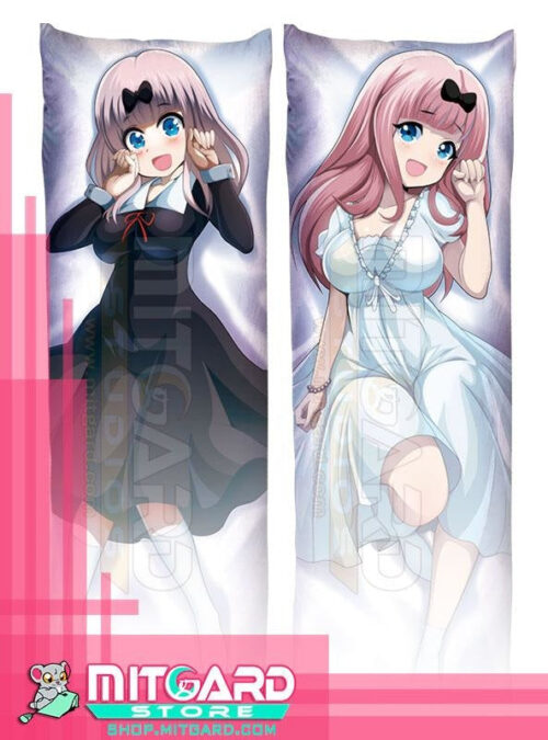 KAGUYA SAMA LOVE IS WAR Chika Fujiwara Body pillow case dakimakura - 50cmx150cm / Peach Skin / 2 Sides Printed - 1