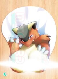 Kangaskhan 3D Mouse pad with Gel Wrist rest