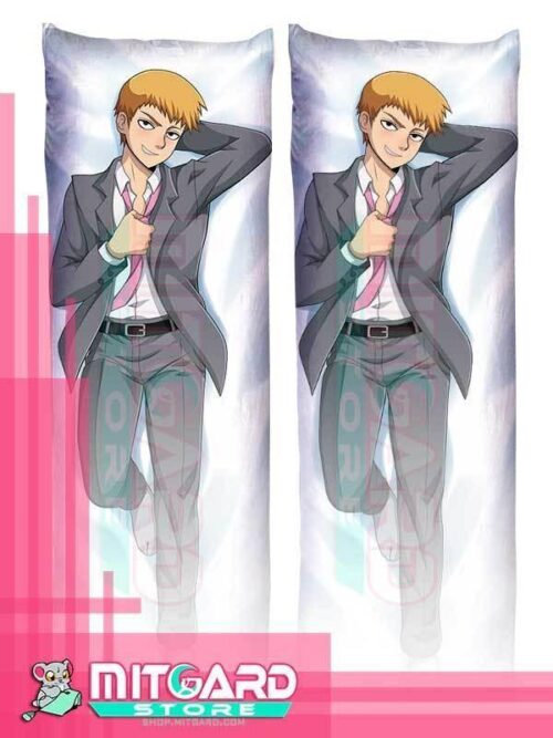 MOB PSYCHO 100 Reigen Arataka v2 Body pillow case Dakimakura - 50cmx150cm / Soft Satin / 2 Sides Printed - 1