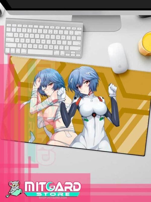 NEON GENESIS EVANGELION Rei Ayanami NSFW Playmat gaming mousepad Anime movie - 1