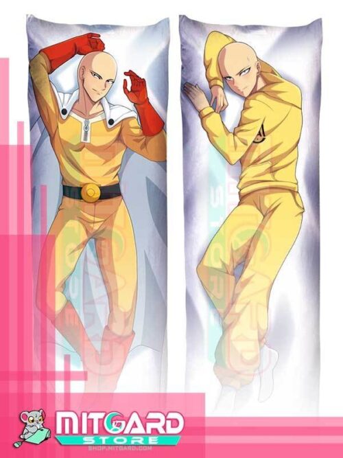 ONE PUNCH MAN Saitama V1 Body pillow case Dakimakura - 50cmx150cm / Soft Satin / 2 Sides Printed - 1