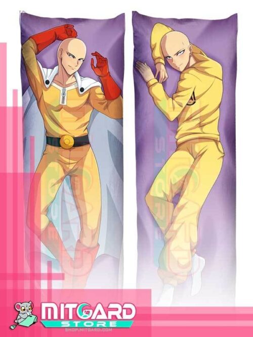 ONE PUNCH MAN Saitama V2 Body pillow case Dakimakura - 50cmx150cm / Soft Satin / 2 Sides Printed - 1