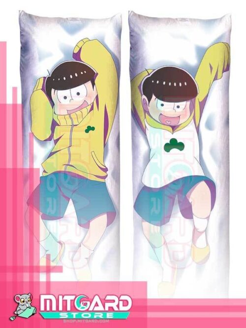 OSOMATSU SAN Jyushimatsu Matsuno Body pillow case Dakimakura - 50cmx150cm / Velvet / 2 Sides Printed - 1