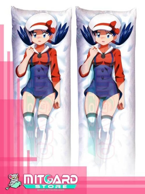 POKEMON Lira / Lyra trainer Body pillow case Dakimakura - 50cmx150cm / Soft Satin / 2 Sides Printed - 1