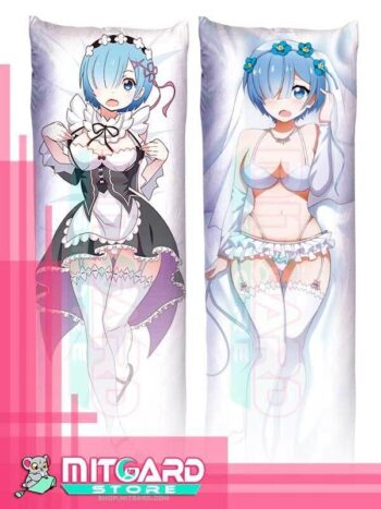 RE: ZERO Rem Body pillow case Dakimakura - 50cmx150cm / Velvet / 2 Sides Printed - 1