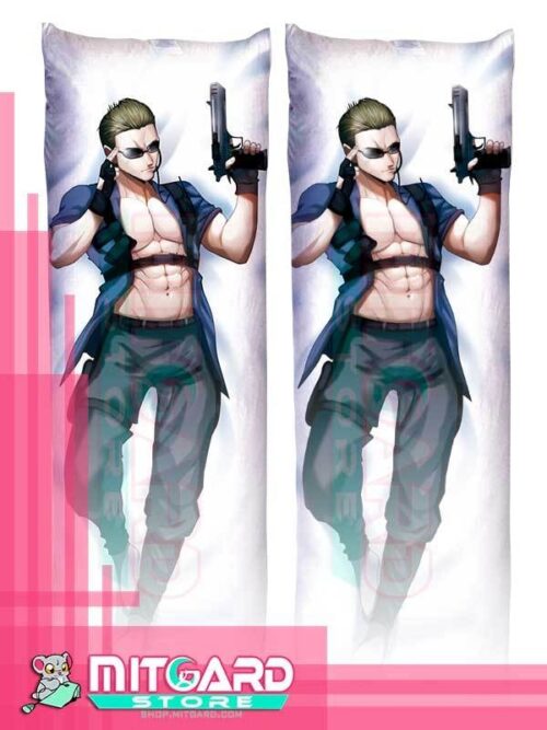 RESIDENT EVIL Albert Wesker Body pillow case Dakimakura - 50cmx150cm / Velvet / 2 Sides Printed - 1