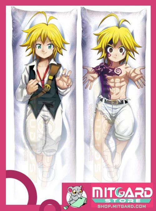 THE SEVEN DEADLY SINS Meliodas Body pillow case Dakimakura - 50cmx150cm / Velvet / 2 Sides Printed - 1