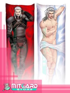 THE WITCHER Geralt of Rivia Body pillow case Dakimakura - 50cmx150cm / Peach Skin / 2 Sides Printed - 1