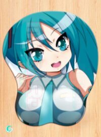 Hatsune Miku Mouse pad 3D con reposamuñecas de gel VOCALOID
