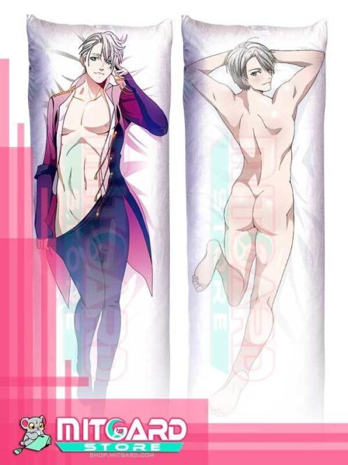 YURI ON ICE!!! Victor Nikiforov V2 Body pillow case Dakimakura - 50cmx150cm / Peach Skin / 2 Sides Printed - 1