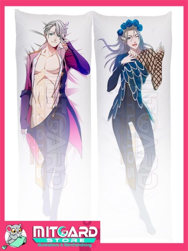 YURI ON ICE!!! Victor Nikiforov V1 Body pillow case Dakimakura - 50cmx150cm / Peach Skin / 2 Sides Printed - 1