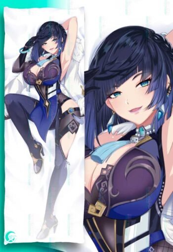 Alternative view of Yelan Dakimakura Body pillow cover