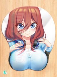 Miku Nakano 3D Mouse pad with Gel Wrist rest