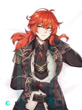 Diluc Ragnvindr Body pillow case GENSHIN IMPACT MiokaGv