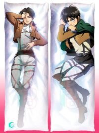 Levi Ackerman x Eren Jaeger Funda de almohada (dakimakura)