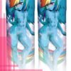 FANART MY LITTLE PONY Anthro Rainbow Dash Body pillow case dakimakura - 50cmx150cm / Soft Satin / 2 Sides Printed - 1