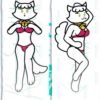 Female cat Body pillow case EJOY ARTS
