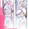 RE; ZERO Emilia Body pillow case Dakimakura - 50cmx150cm / Velvet / 2 Sides Printed - 1