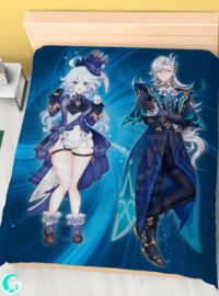 Neuvillette & Furina Blanket or Duvet Cover