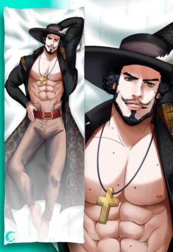 Alternative view of Dracule Mihawk Dakimakura Body pillow cover