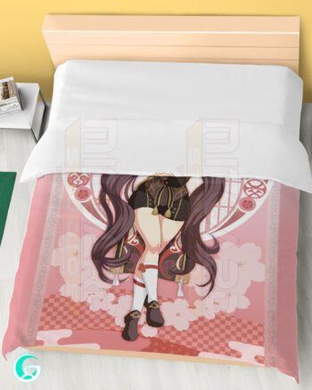 Alternative view of Hu Tao Blanket or Duvet Cover