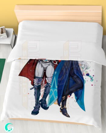 Alternative view of Neuvillette & Wriothesley Blanket or Duvet Cover