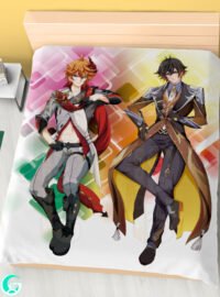 Tartaglia and Zhongli Blanket or Duvet Cover