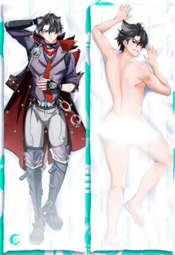 Alternative view of Wriothesley Dakimakura Body pillow cover