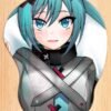Hatsune Miku v3 Mouse pad 3D con reposamuñecas de gel