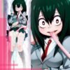 MY HERO ACADEMIA Tsuyu Asui / Froppy Body pillow case Dakimakura - 4