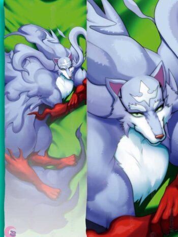 Alternative view of Fel the Fenrir Body pillow case