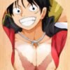 Monkey D. Luffy 3D Mouse pad with Gel Wrist rest