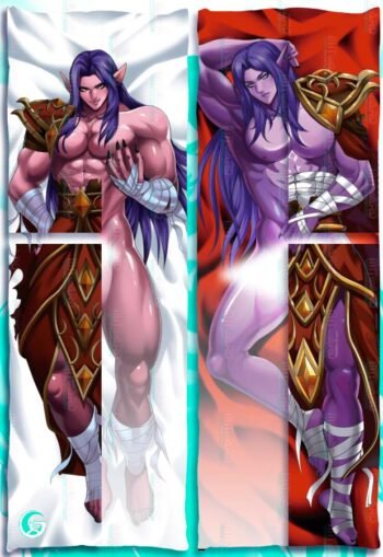 Alternative view of Blood Elf Undress Dakimakura Body pillow cover