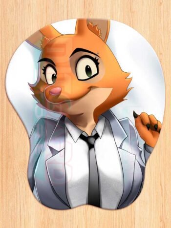 Diane Foxington 3D Mouse pad with Gel Wrist rest - v2