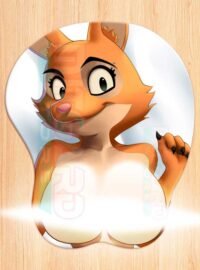Diane Foxington 3D Mouse pad with Gel Wrist rest - v1